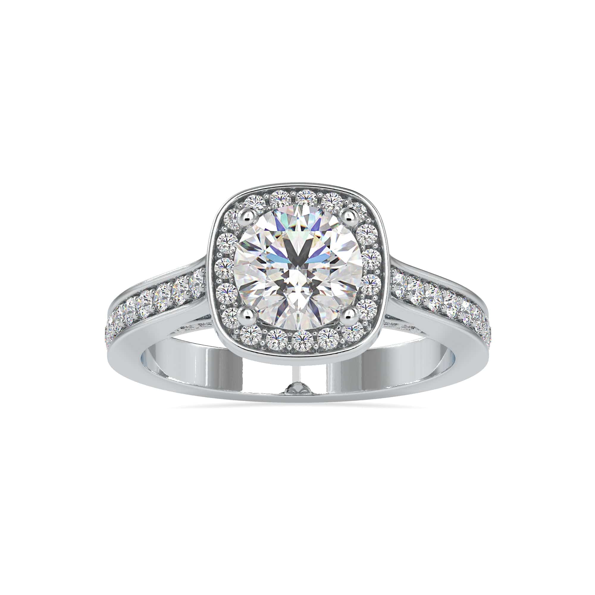 Oval Halo Engagement Double Row Vintage Ring Style LY71924 – Lyght Jewelers